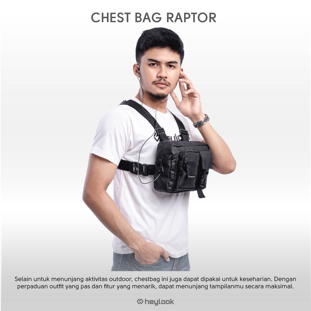 Tas Dada Waterproof Tahan Air Premium Chest Bag Rig Chestbag Tas Dada Tactical Biker Motor Sepeda Anti Air