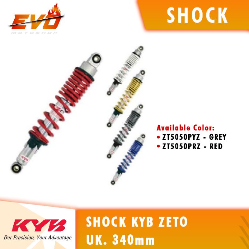 shock 340mm kayaba zeto Zt5030 /zt 5050