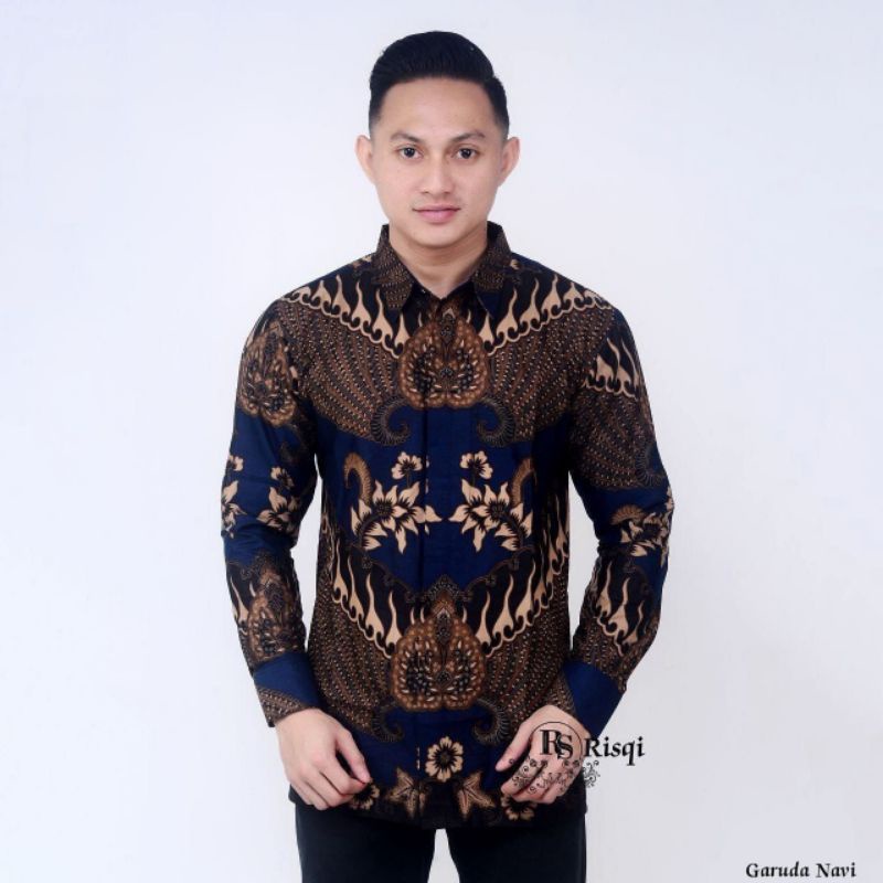 KEMEJA BATIK PRIA LENGAN PANJANG / KEMEJA BATIK MURAH / KEMEJA BATIK PRIA M L XL XXL