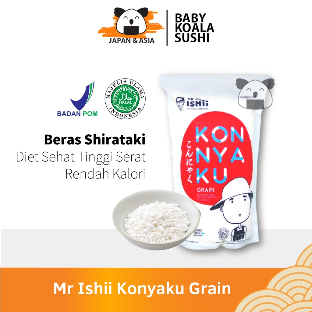 BERAS SHIRATAKI Low Carbo 1 Kg │ Diet Keto Rice Export Quality
