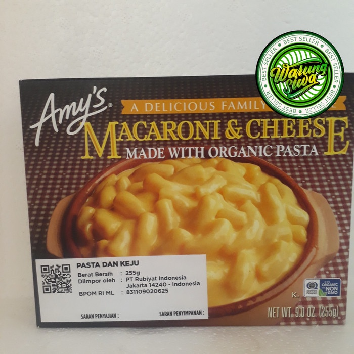 

amy's macaroni & cheese 255 gram