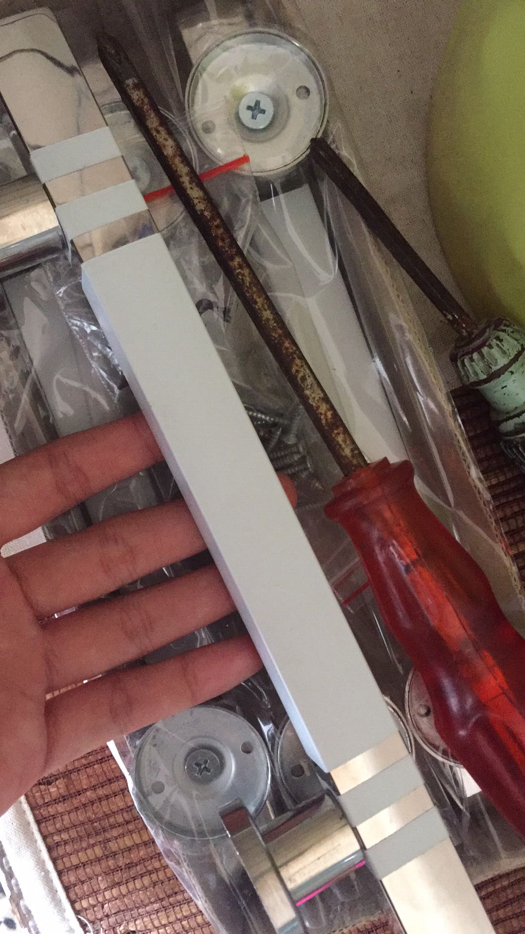 Handle Pintu Rumah Hitam Black Pendek 25 Cm Kombinasi Tarikan Pintu Kotak Gagang Pintu Kunci Pintu