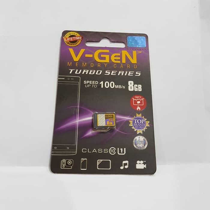 MEMORY CARD VGEN 8GB MMC VGEN 8 GB KARTU MEMORI CLASS 10