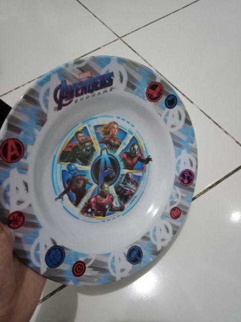 Piring Makan Melamin Anak Karakter Superhero Avengers 9inch