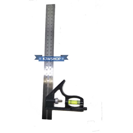 Penggaris Siku Tukang Waterpass Siku Teknik + Water Pass Ukuran 12" Waterpas Sudut 12Inch 12 Inch Pa