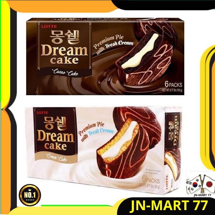 

MAKANAN KOREA/KOREAN FOOD/SNACK KOREA IMPORT LOTTE DREAM CAKE 192 GR