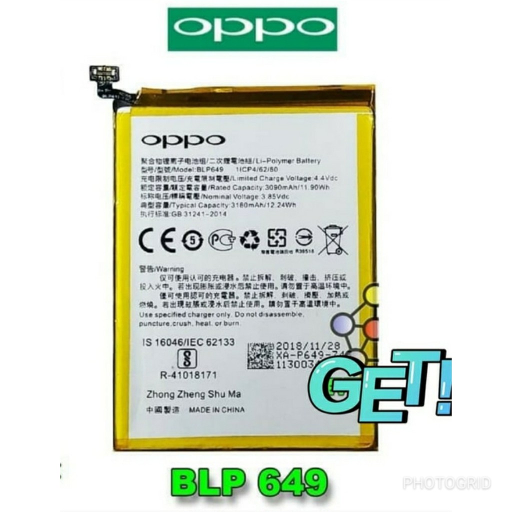Baterai original oppo A83 BLP649 batre batter oppo BLP 649 A83