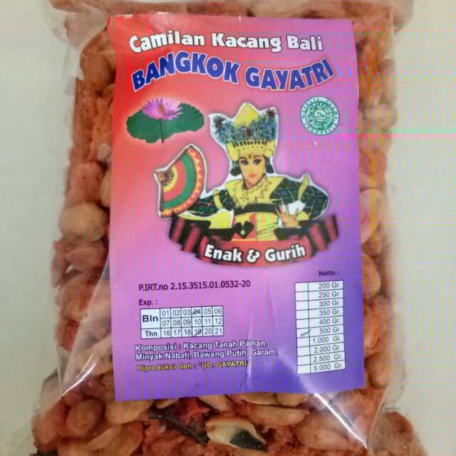 

Kacang bali Bangkok Gayatri pedas 1 Kg "Fresh Stock