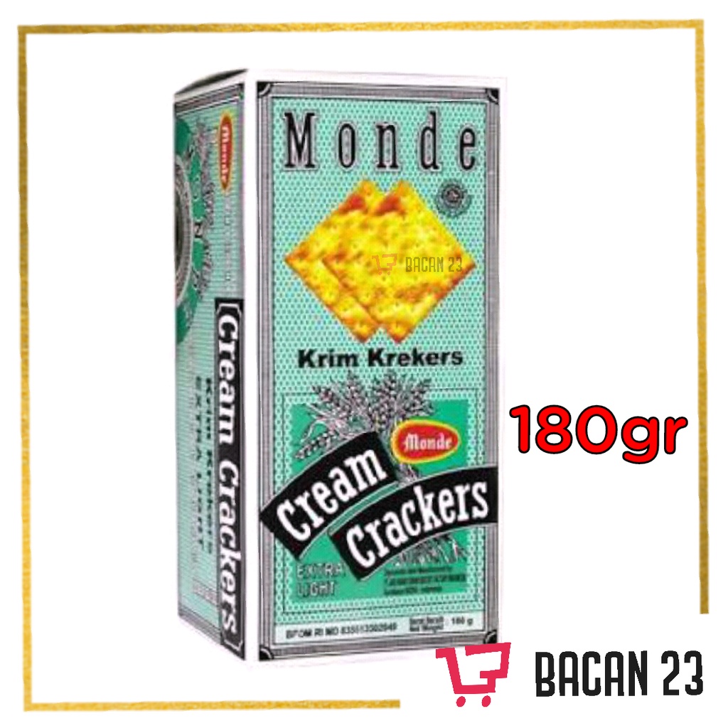 

Monde Cream Crackers ( 180 gr ) / Biskuit Gabin / Krim Krekers / Bacan 23 - Bacan23