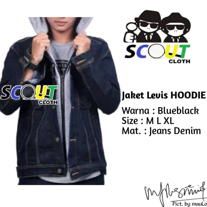 jaket levis hoodie original