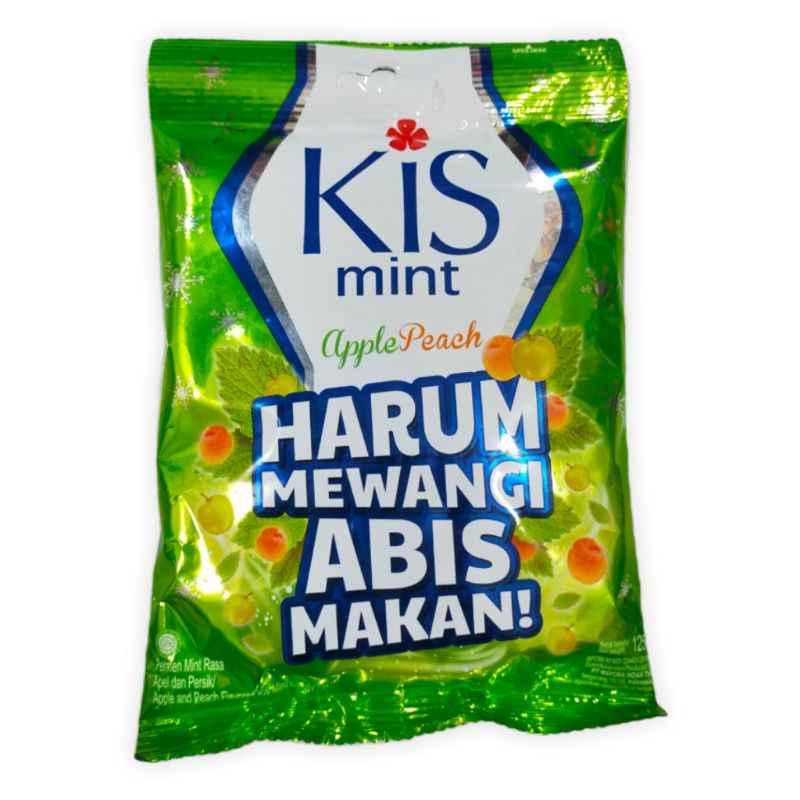 

permen kis mint 125gr - permen kis cerry / apple peach - makanan ringan enak murah