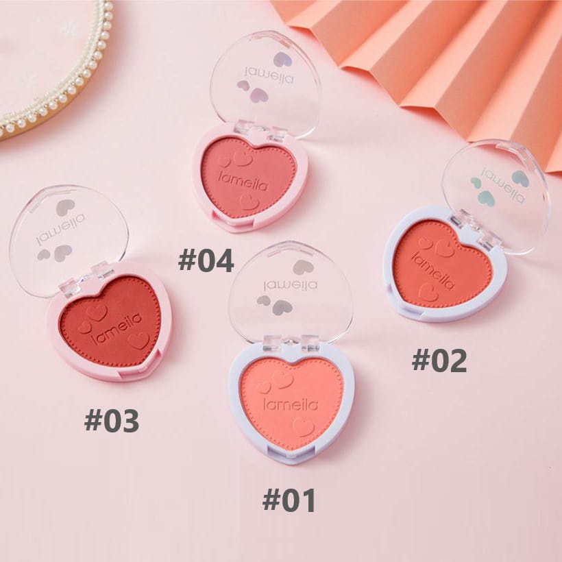 LAMEILA 5107 Blush On 4 Colours Love Palette Blusher Perona Pipi 4 warna