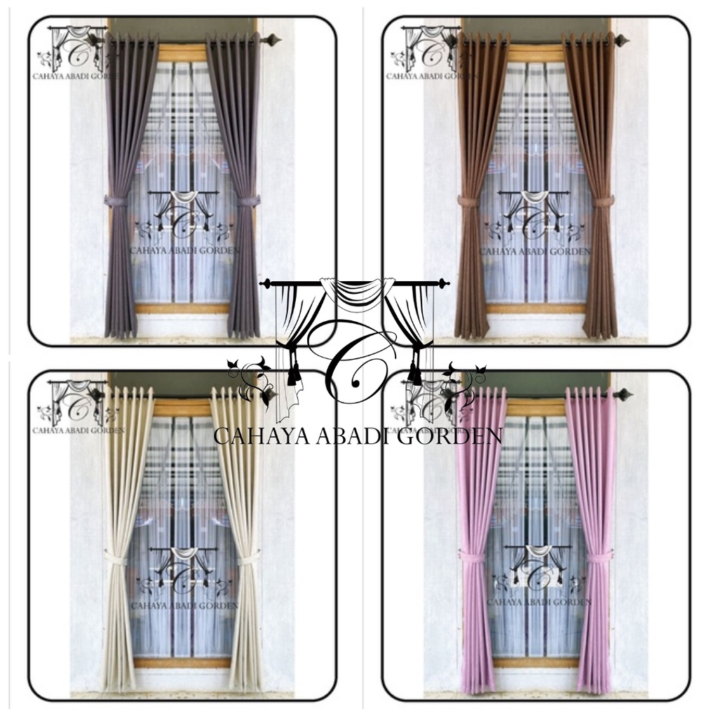 Gorden Blackout Gordeng Polos Gordyn Jendela Hordeng Blackout Hordeng Murah Tirai Pintu Minimalis Mo