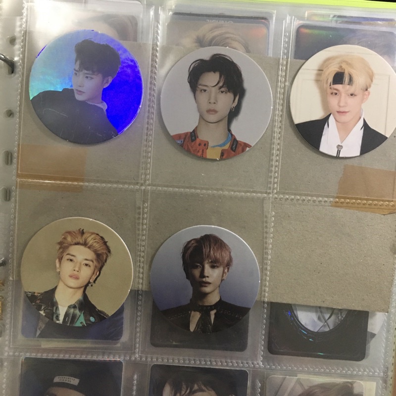 CIRCLE CARD Superhuman, 1st neo zone punch, we boom, n ver, 2 nd neo zone punch (taeil, johnny, jeno