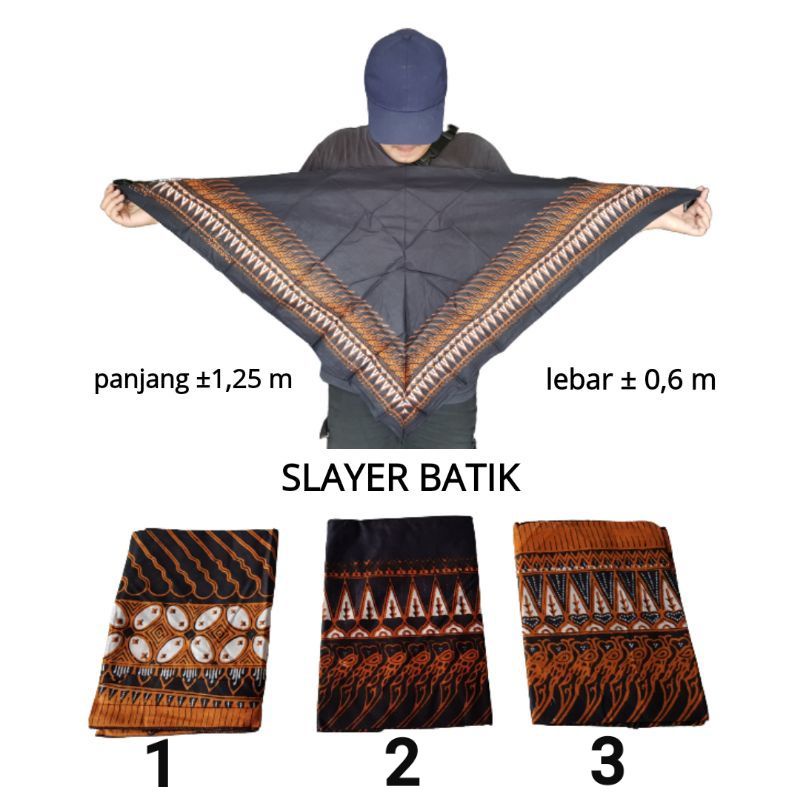 SLAYER BATIK SEGITIGA / IKET SEGITIGA / IKET SEGITIGA JAWA / IKET UDENG SEGITIGA MOTIF