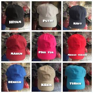 SABLON Topi ANAK Baseball Custom Nama Tulisan | Topi Cap Distro | Topi Balita TK Grosir Satuan-1