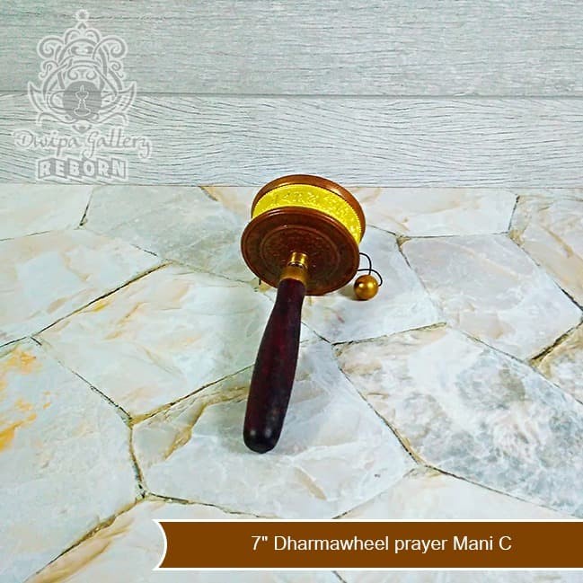 7&quot; Dharmawheel prayer Mani C