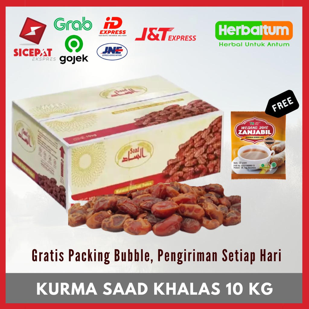 Kurma Saad Khalas 10 kg - Kurma Manis Saad Khalas