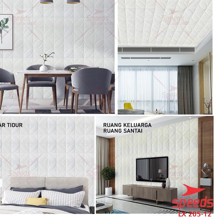 Hot - SPEEDS Wallpaper Dinding Roll Motif Batik Wallpaper Waterproof Foam 3D Dinding Ruang Tamu 205-12 ✓