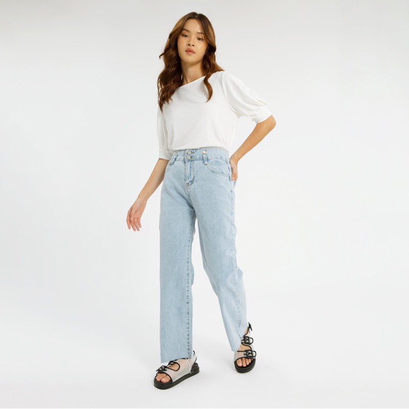 VIERLIN - Jeans 163 - KULOT JEANS HIGH WAIST