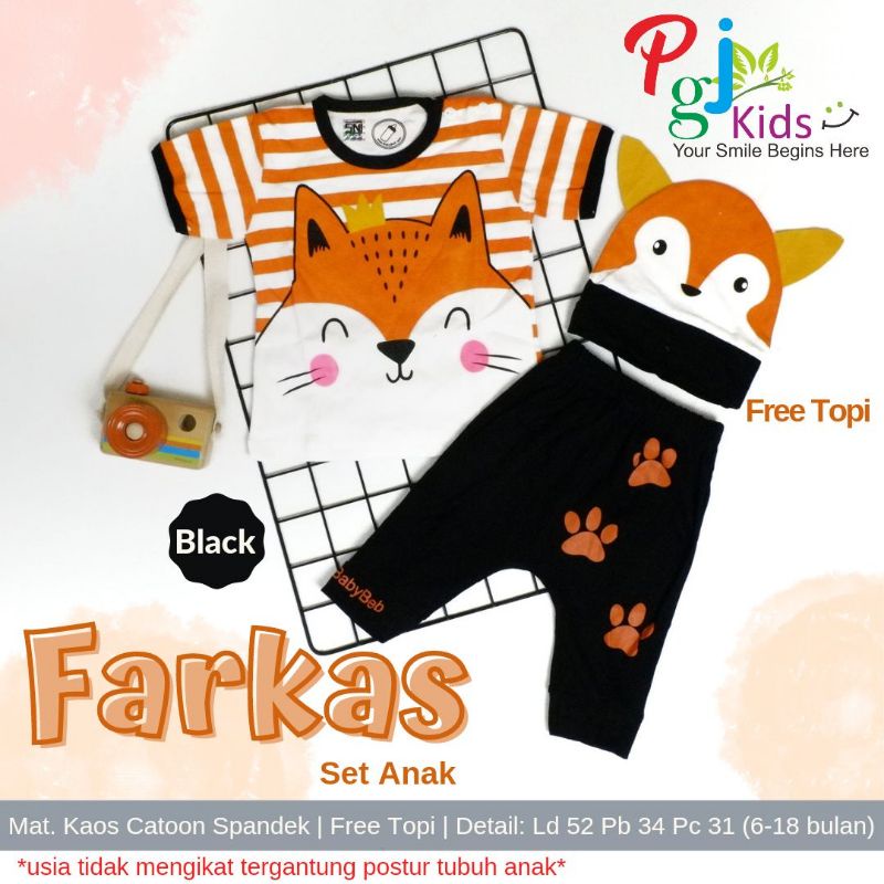 FARKAS SETELAN BAJU ANAK COWOK LUCU | BY PGJ KIDS