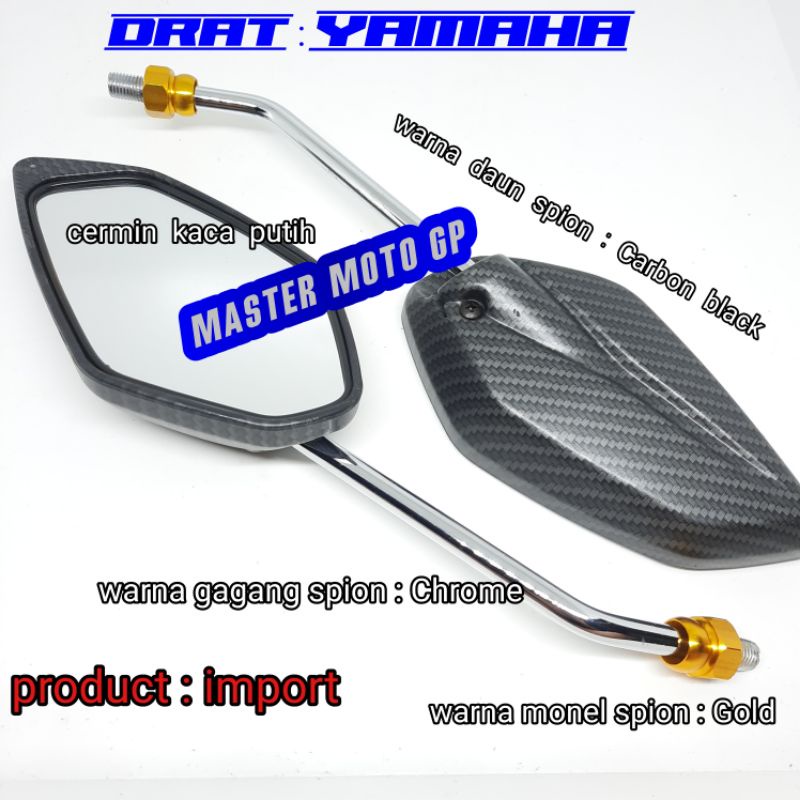 Spion standar YAMAHA jupiter carbon monel Gold - Spion jupiter carbon Universal semua yamaha