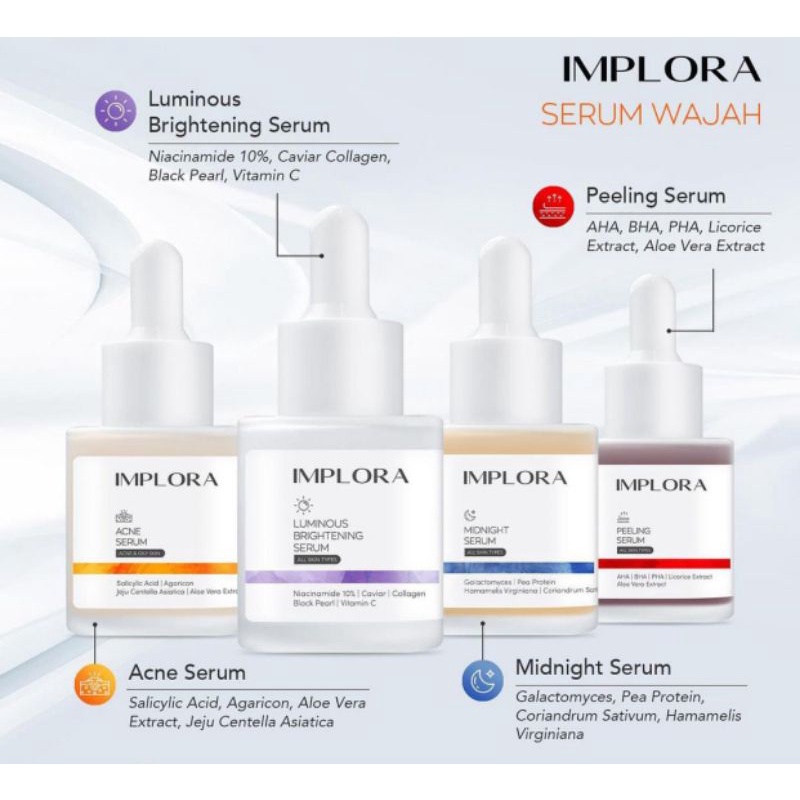 IMPLORA SERUM WAJAH / IMPLORA FACE SERUM