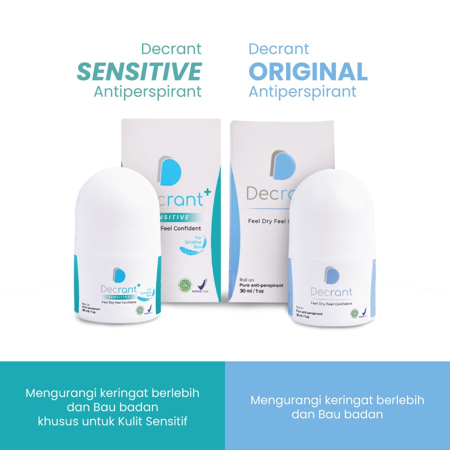 Jual Decrant Original Anti Perspirant Roll On 30 ML BPOM MUI Anti