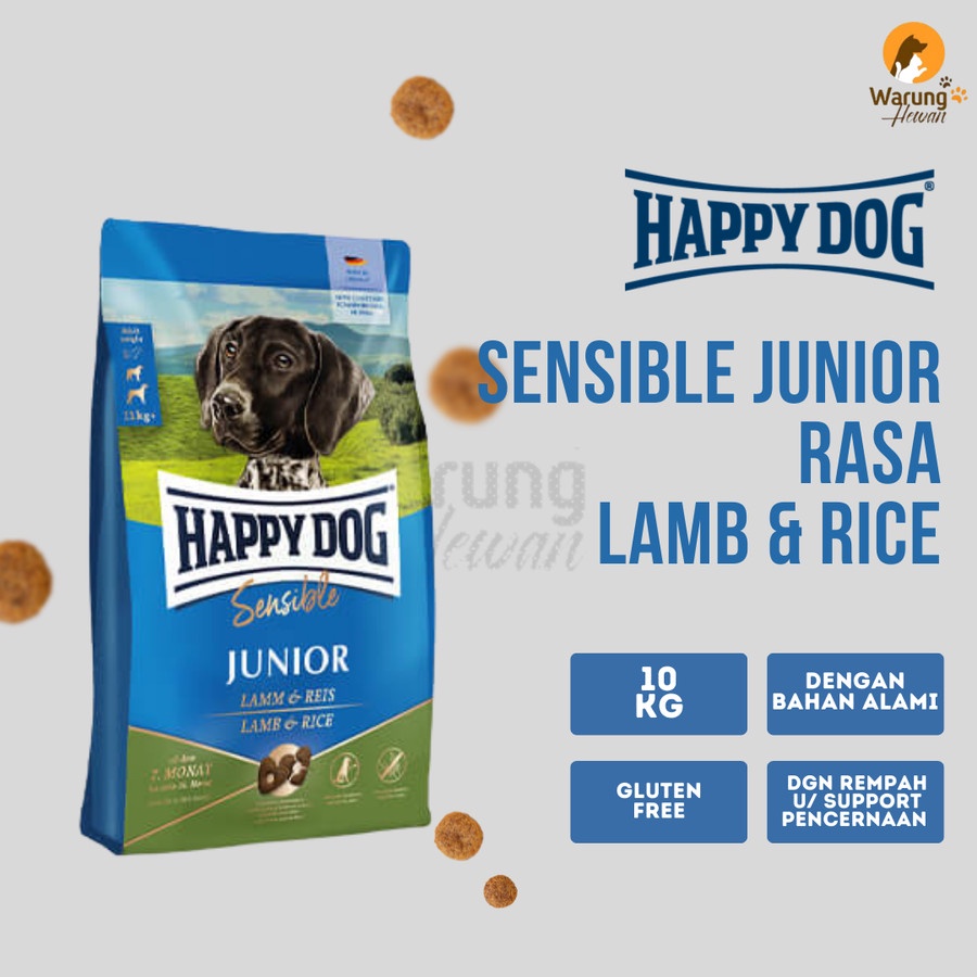Jual Happy Dog Supreme Sensible Junior Lamb and Rice 10 Kg Shopee Indonesia