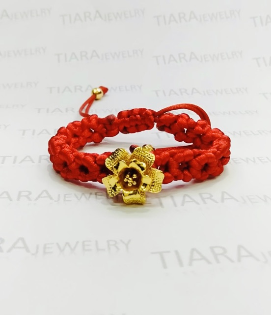 Gelang tangan wanita // gelang rajut tali // gelang charm// perhiasan // gelang