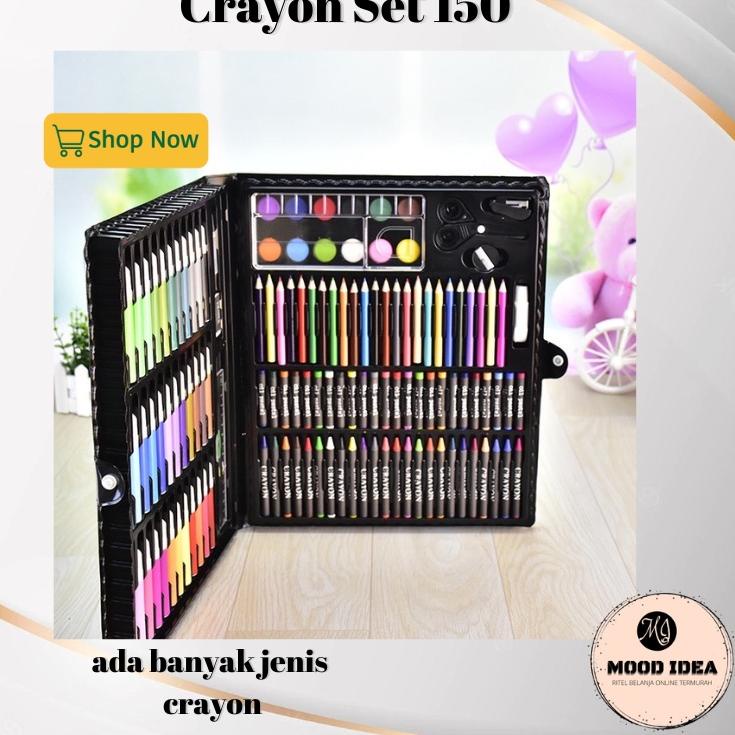 

Serbu Murah (MI) Crayon Set Mewarnai Melukis Pensil Menggambar 150 Pcs / Alat Tulis Anak