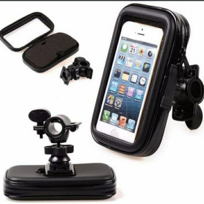 Holder Hp Gps Waterproof Anti Air Sepeda motor