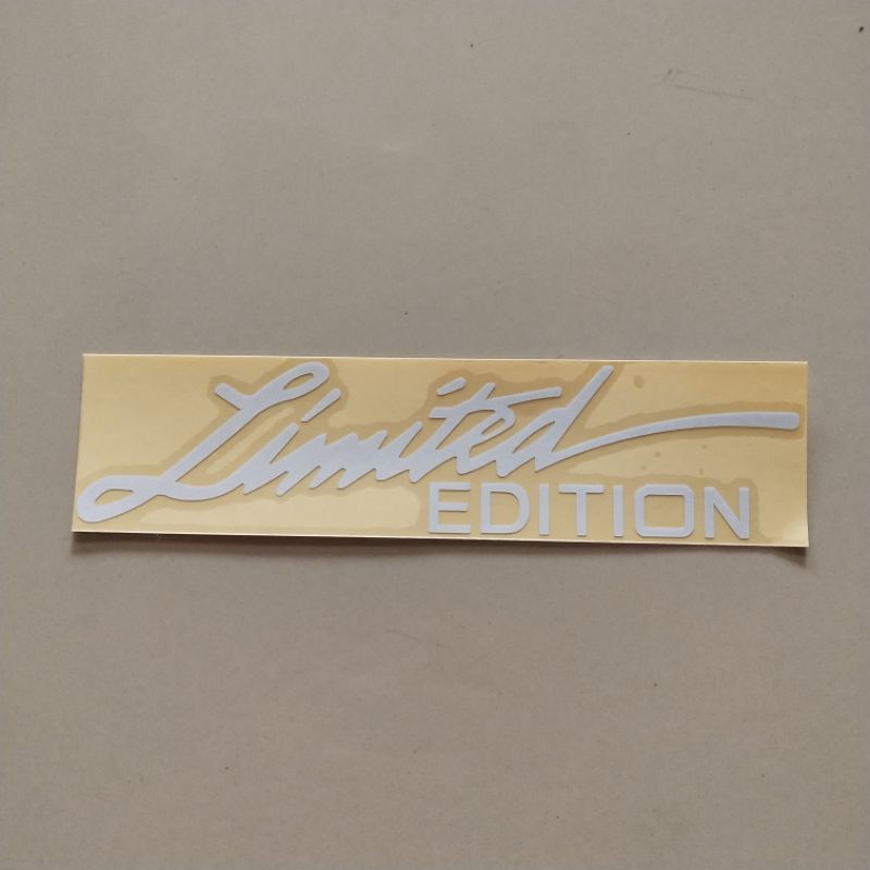 Sticker cutting limited edition racing