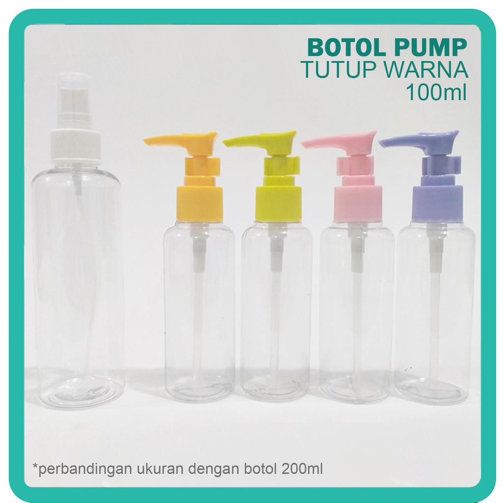 Botol Pump Botol Pompa Isi Ulang PET Tebal Botol Hand sanitizer Facemist Parfum