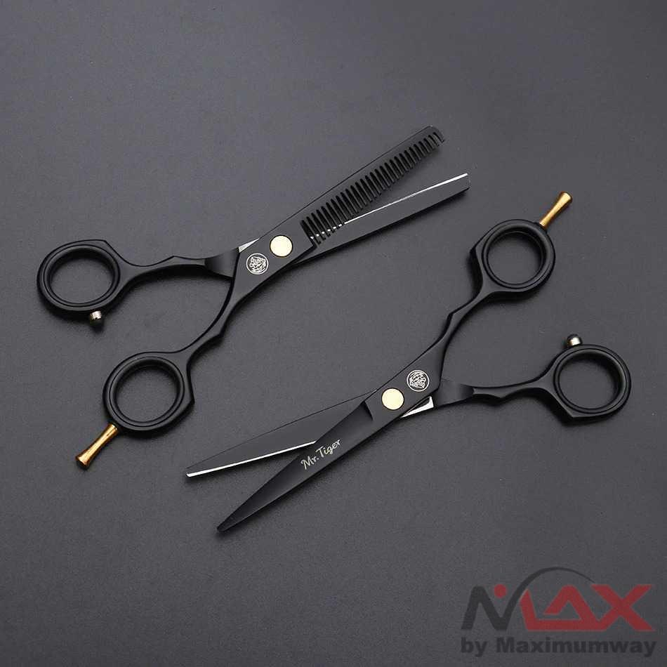 MrTiger [100% ORI] Set Gunting Rambut Professional 5.5 Inch 2 PCS dengan Razor Comb untuk Salon dan barbershop profesional Sharp Blade Professional Hair Scissors 5.5 6.0 Salon Hair Cutting Shears Barber Scissors Hair Professional Hairdressing Scissors