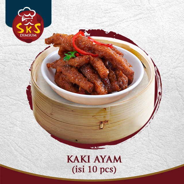

Dimsum Halal Kaki Ayam Lada Hitam Frozen SKS Dimsum / Duck King Group