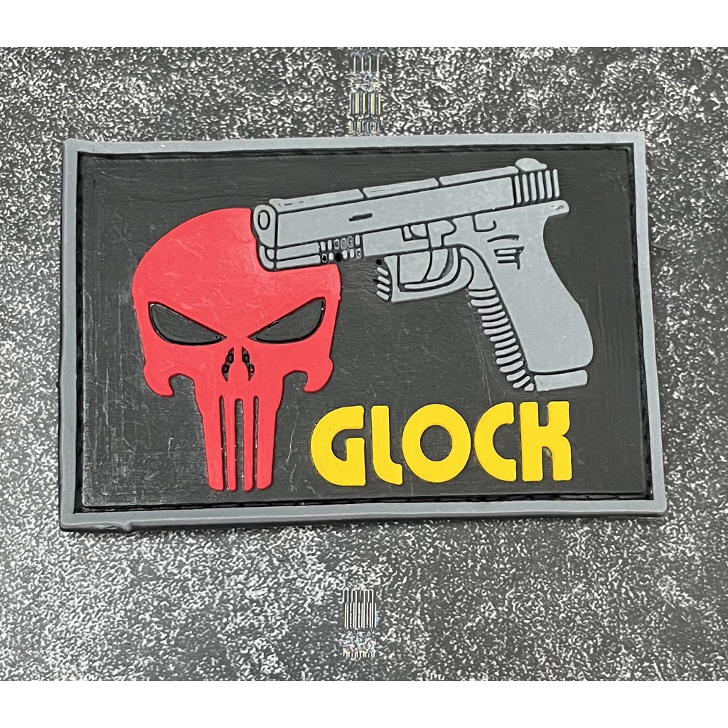 Patch Gl*ck Skullo (Me) - Patch Velcro Gl0ck - Prepetan