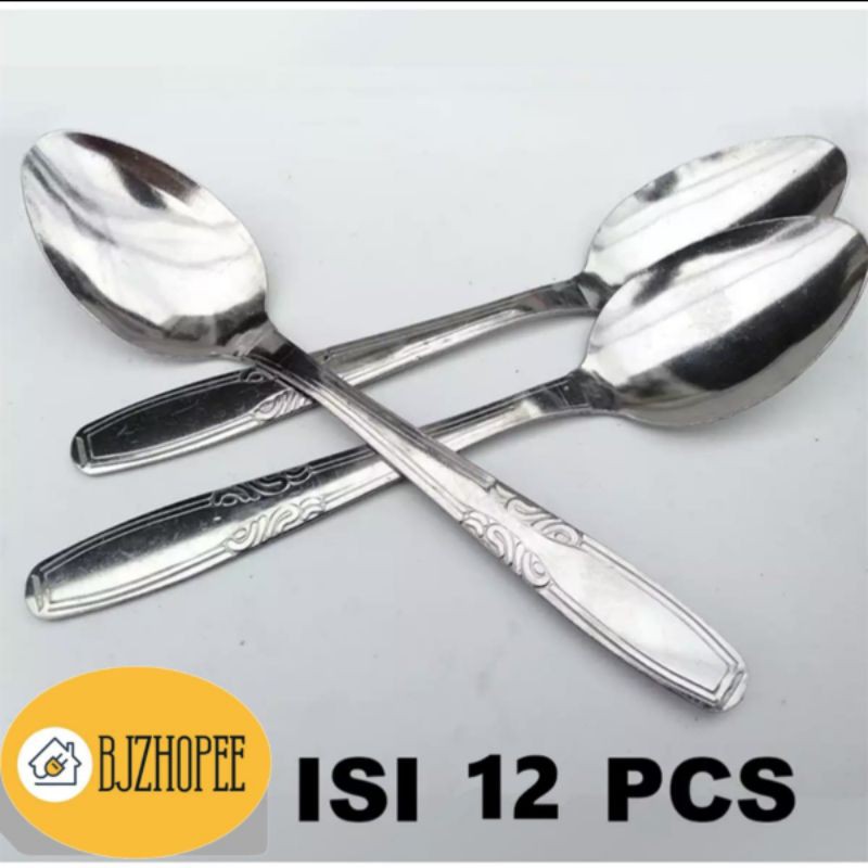 sendok makan stainless isi 12 pcs