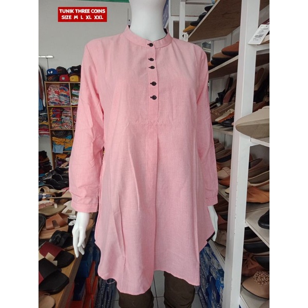TUNIK / ATASAN WANITA / KEMEJA WANITA THREE COINS TC BRANDED MATAHARI KLKN66