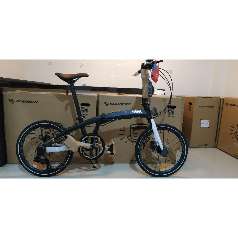 Sepeda Lipat Element Ecosmo 10 Folosofi Kopi limited edition spec mantap ready stock