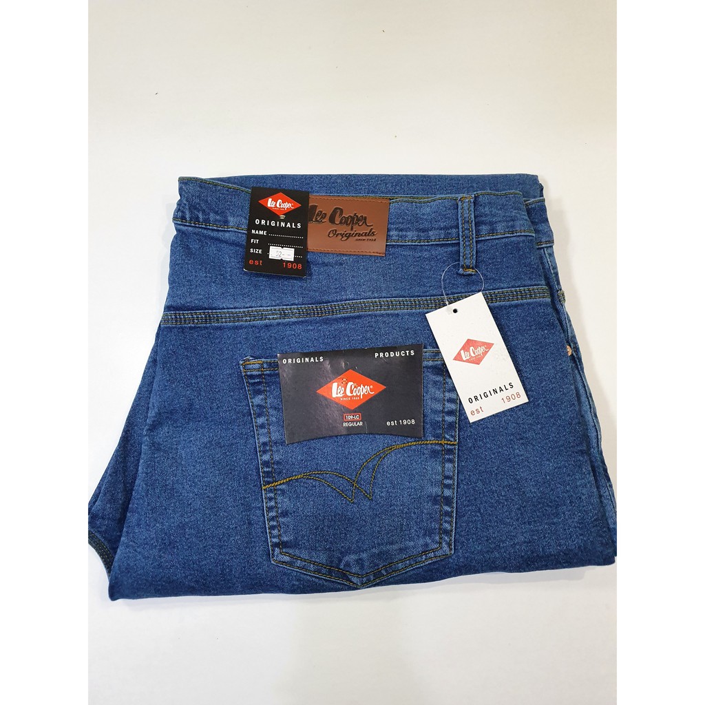 CELANA JEANS JUMBO PRIA BAHAN MELAR/STRETCH BIG SIZE