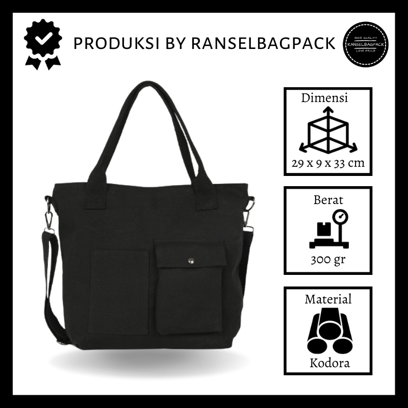 Tas Selempang Wanita - Tas Totebag Murah Bagus Bahu Travel Sekolah Kuliah Kerja totebag nilon