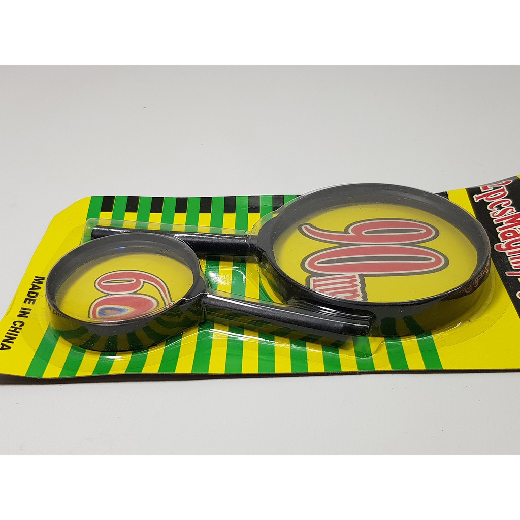 2 pc Kaca Pembesar 90mm &amp; 60mm ( loupe, Magnifying , magnifier lens )