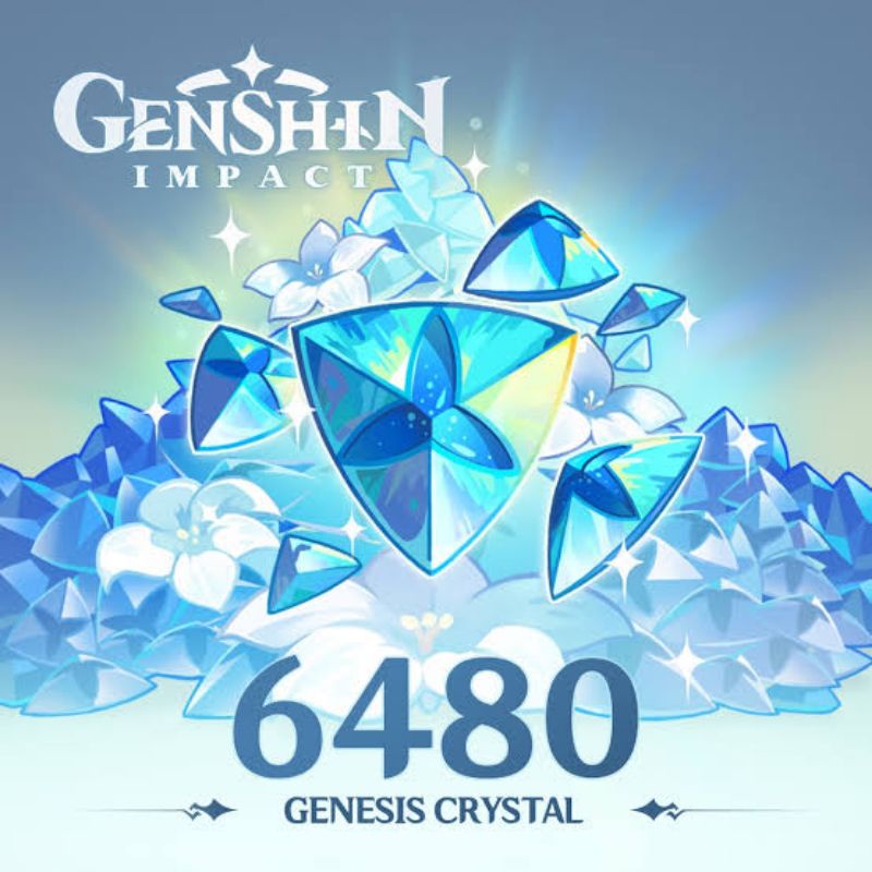 genshin Impact Top Up genesis Crystal $99 / 6480 ( 8080 with bonus ), Jalur paypal Bukan Blessing Welkin, Bukan Coin Apex Legend , Bukan Syndicate Gold , Bukan Diamond Mobile Legend.