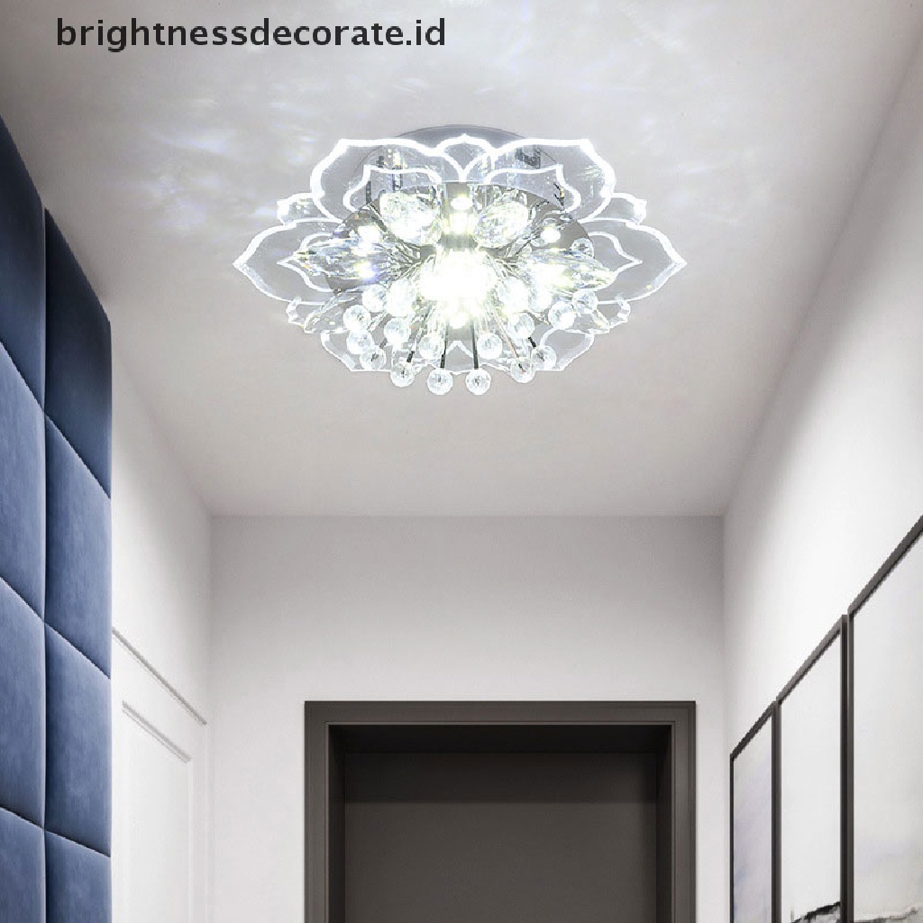 (birth) Lampu Plafon LED 9W 20cm Desain Kristal Modern Untuk Lorong