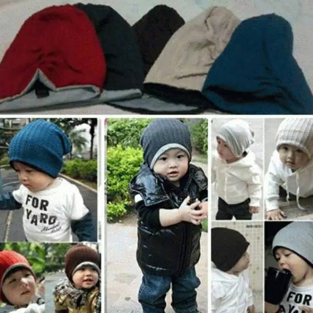 Kupluk anak Mj Bolak Balik bayi Mj Hat kupluk MJ lucu kupluk bayi topi polos bayi topi kupluk anak