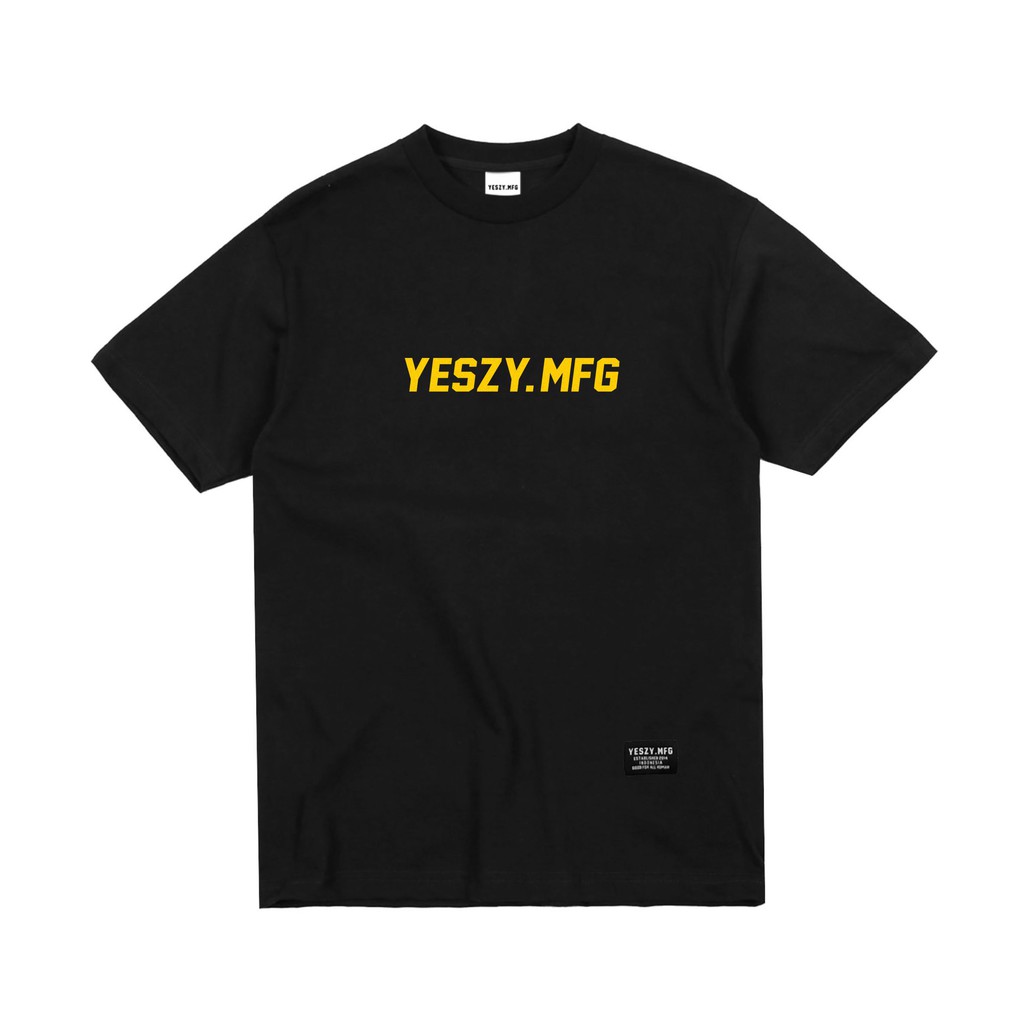 YESZY.MFG Tshirt Black Astro F. Yellow