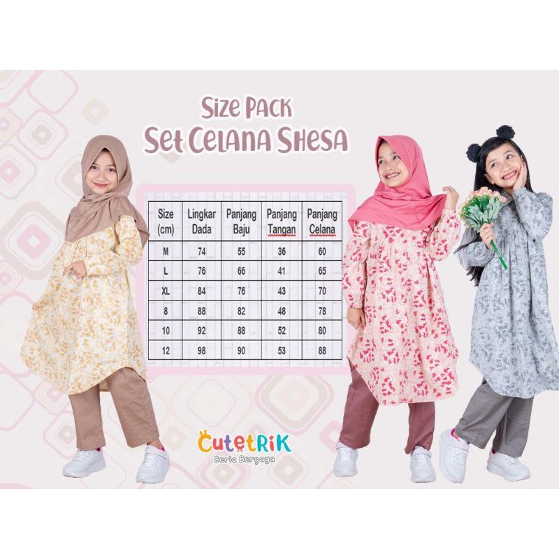 Setelan Celana anak perempuan shesa Cutetrik cantik