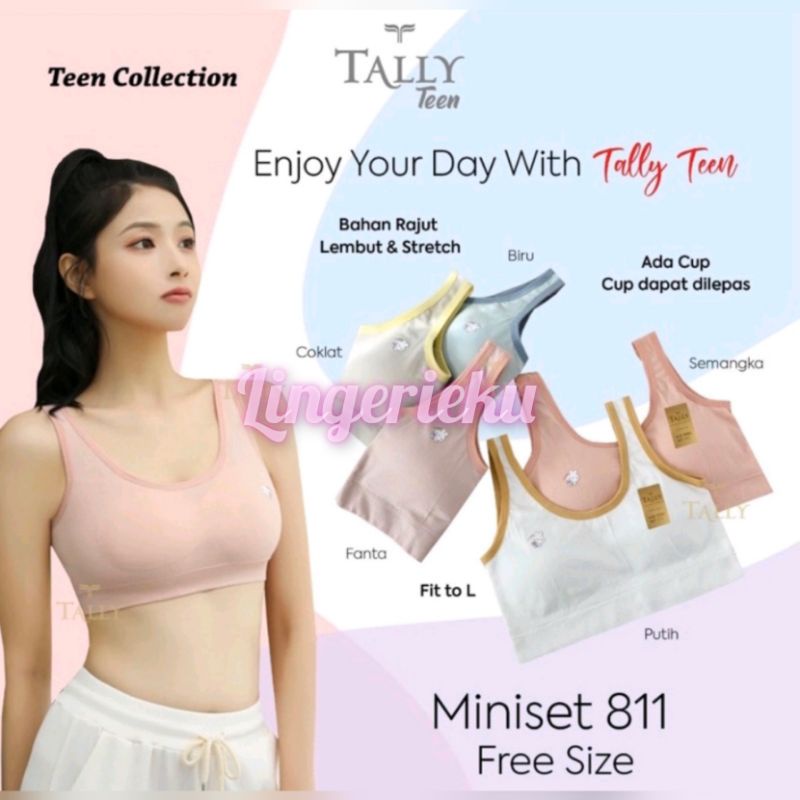 Tally 811 Bra Miniset Remaja ABG Free Size Berbusa Tanpa Kawat