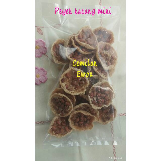 

Peyek kacang mini